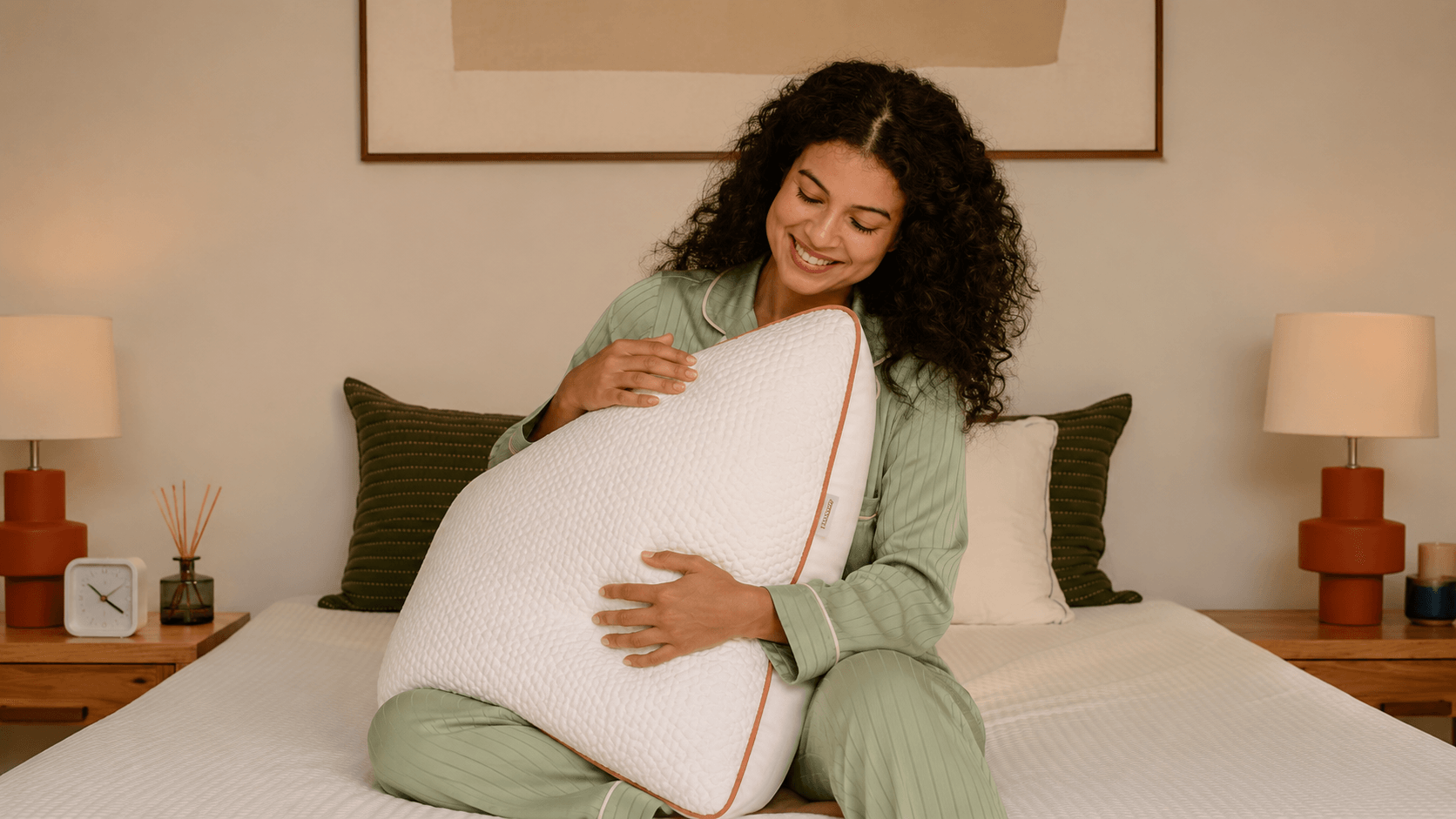 Kit 2 Travesseiros Comfort Pluma — detalhe